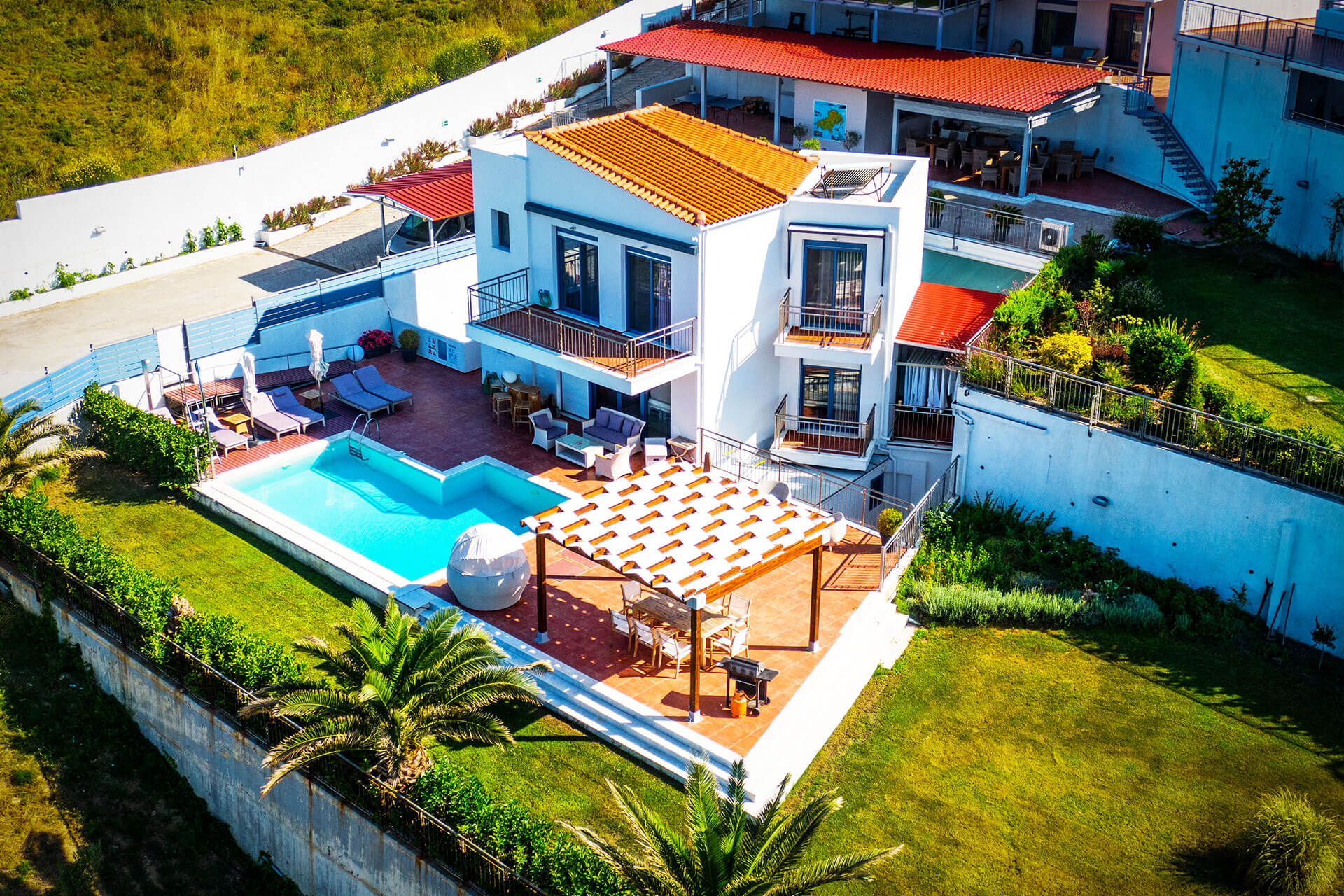 Villa Sagittarius aries villas villa sagittarius front right view